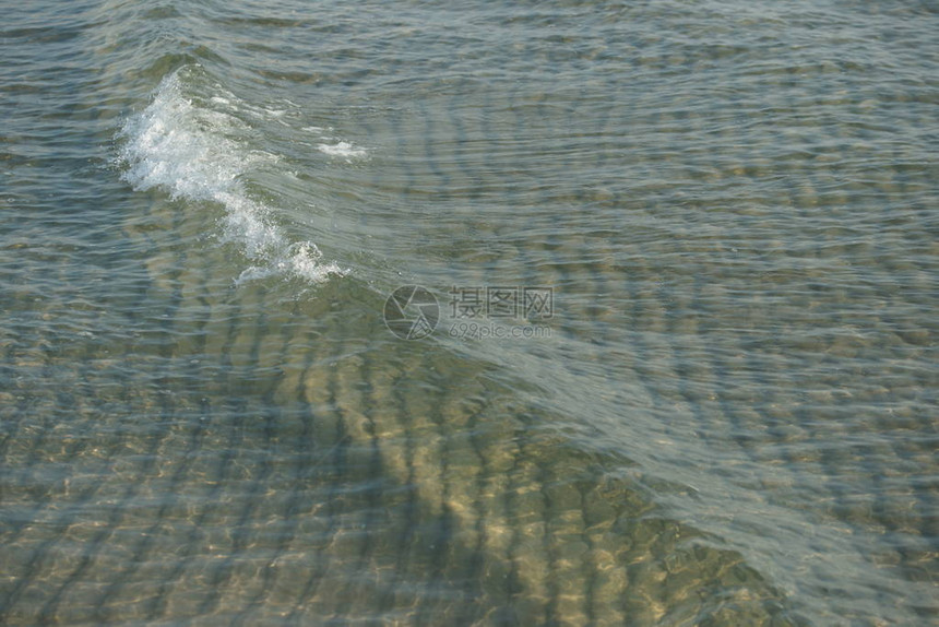 海洋表面的海浪抽象图片