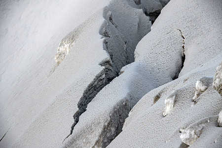 冰雪裂谷裂缝细节图片