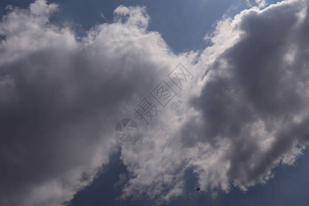 蓝天白云的背景天空图片