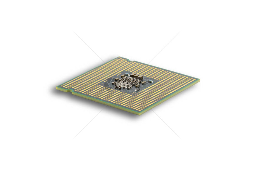 CPU中央处理股或微芯片计算机图片