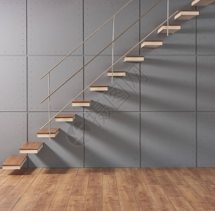 现代生活方式的家庭楼梯室内设计现代装饰墙壁背图片