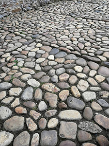 石头铺成的老街图片