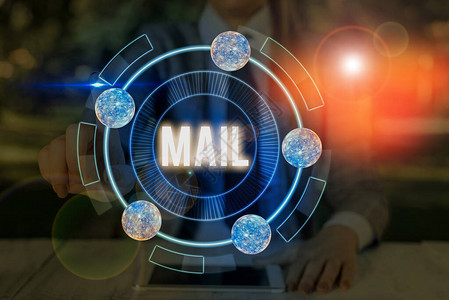 手写文本邮件通过邮政系统发送或递送的概念照片信件或包裹NASA提供图片