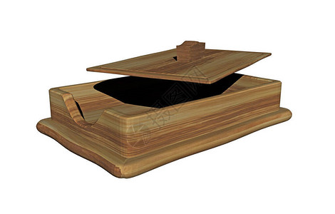 桌子上的木制便条箱背景图片