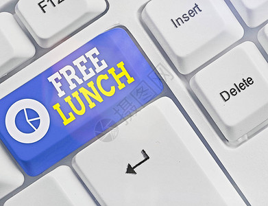 显示免费午餐的文字符号展示您通常需要工作或支付的免费物图片