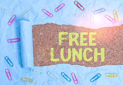 显示免费午餐的文本符号图片
