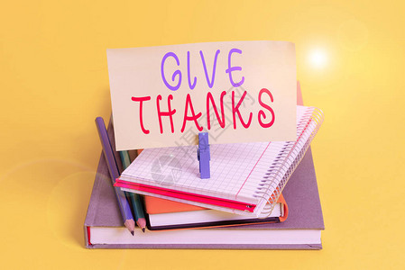 概念手写显示感谢概念意义表示感谢或表示赞赏承认善意书铅笔矩形提图片