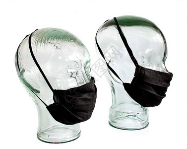 个人防护面具PPE在不露脸玻璃图片