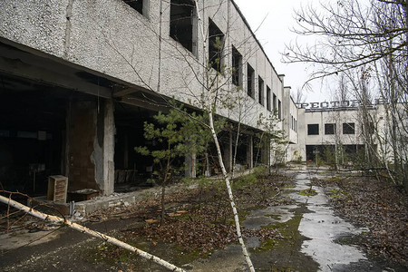 乌克兰切尔诺贝利核电站附近废弃城市普里图片