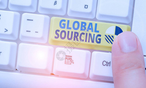 GlobalSourcing商业图片展示在境外寻求货物和服务的做法的显示商背景图片