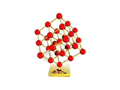 具有原子的Atomcubu背景图片
