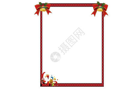 节日圣诞节框架白色背景背景图片