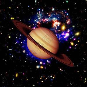 土星和恒星美国航天局提供图片