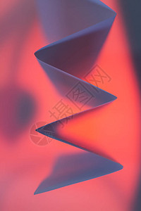 折叠的背面纸抽象手风琴形状作为壁纸浅图片