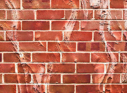 红砖墙的封闭部分用背景图片