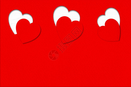 红纸背景上的心情人节概念的设计图背景图片