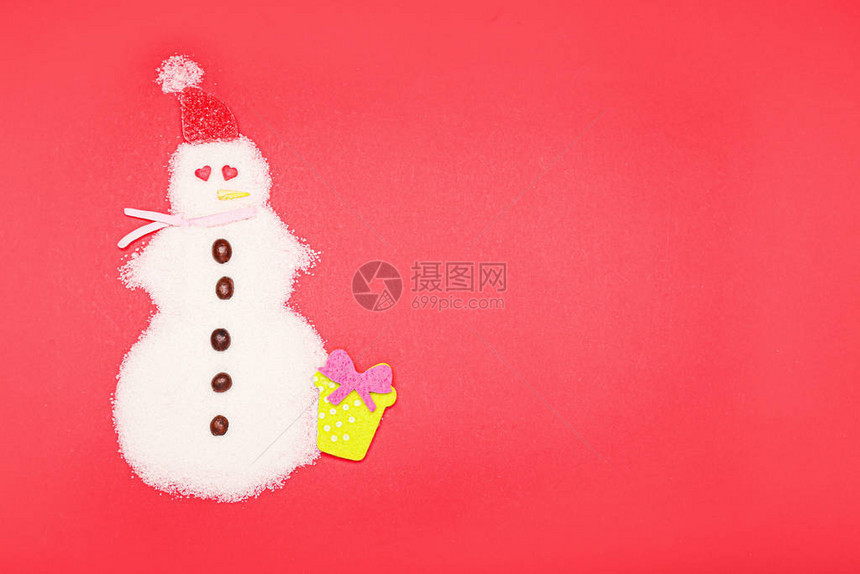 雪人用彩色背景图片