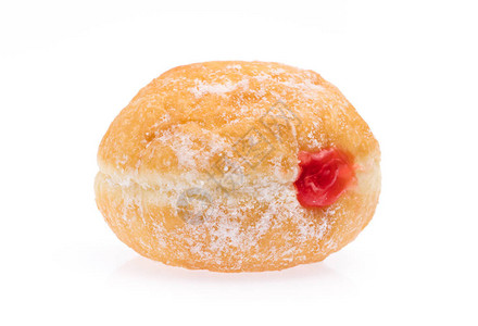 raspberry填满甜圈白图片