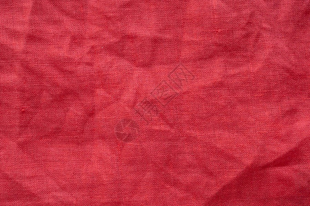 红色亚麻衬衫面料纹理背景图片