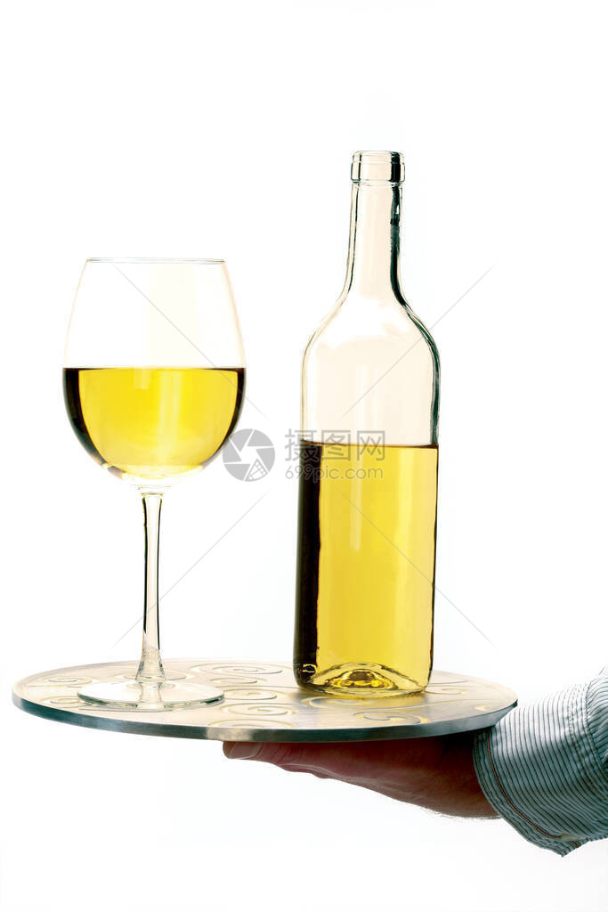 酒瓶和酒杯图片