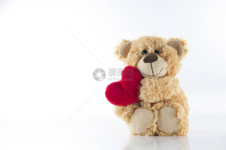 情人节的情人节可爱泰迪熊抱着图片