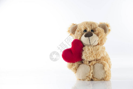 情人节的情人节可爱泰迪熊抱着图片