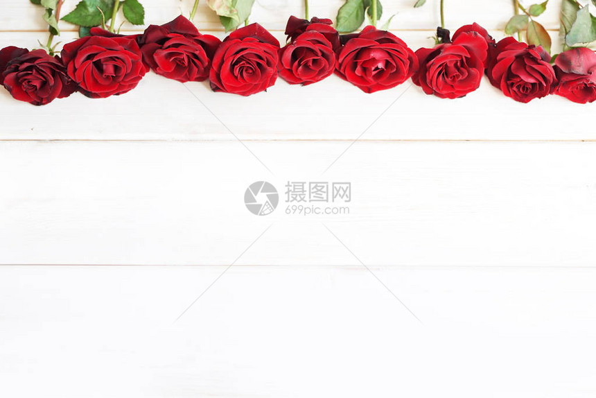 红玫瑰贺卡模板图片
