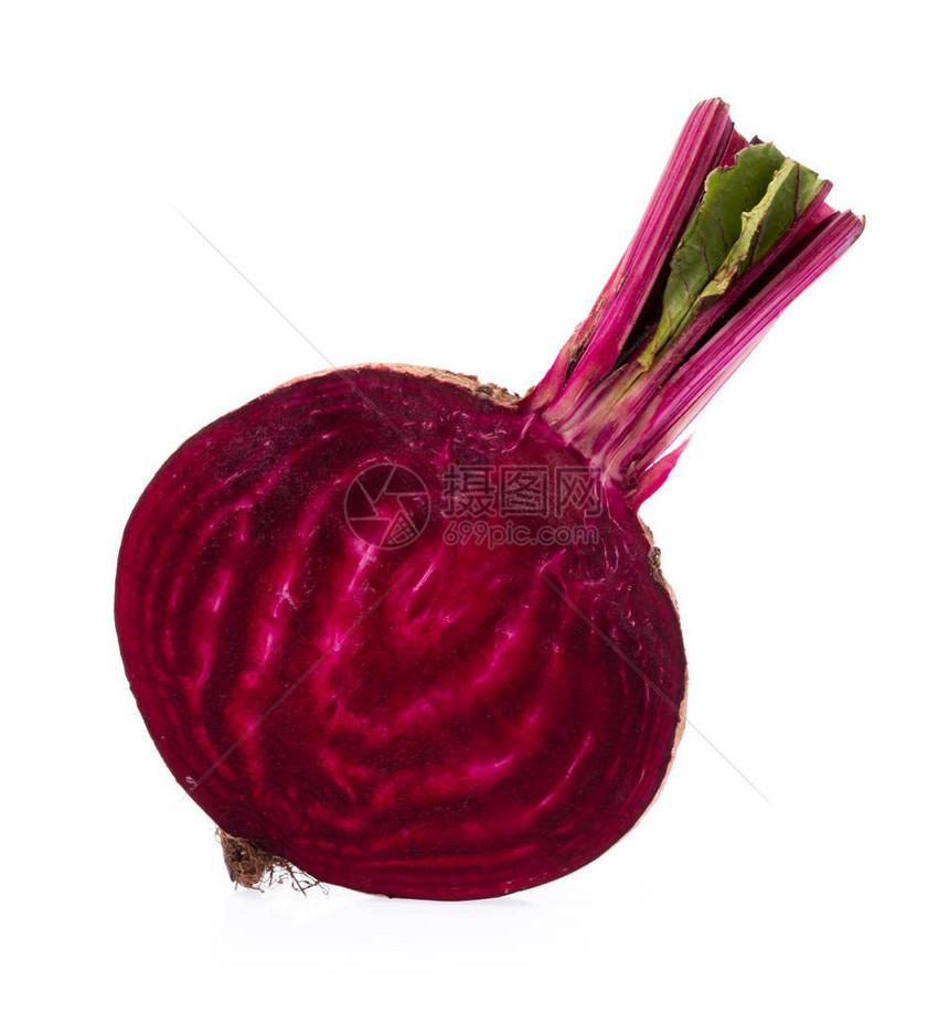 切片Beetroot孤图片