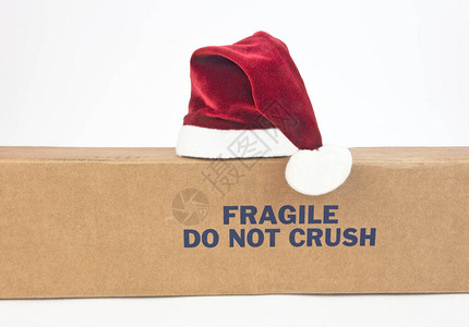 圣诞老人的帽子不是CRUSH盒背景图片