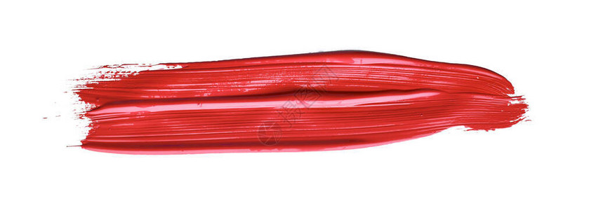 红色彩笔风在孤立的背景帆布水颜色纹理红口背景图片