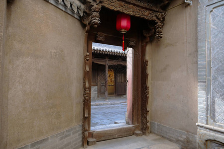 在甘肃的胡史民居天水艺术博物馆花石民宅高清图片