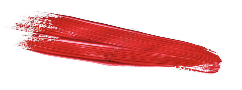 红色彩笔风在孤立的背景帆布水颜色纹理红口背景图片