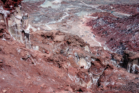 伊朗的火山岛霍尔穆兹高清图片