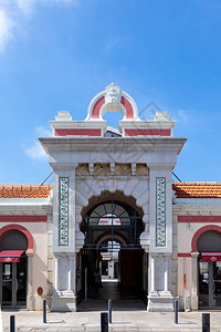 葡萄牙阿尔加维卢勒传统市场的摩图片