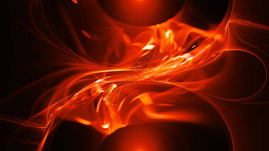 火焰发光的能量流计算机生成抽象背图片