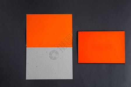 最小折叠双折商务色卡模型图片