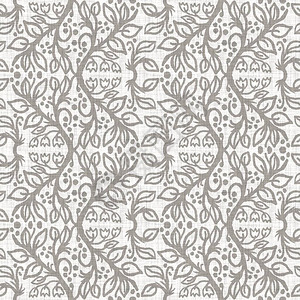 无缝灰色法国编织亚麻花卉条纹背景米色亚麻纤维自然图案有机纱线近距离编织物材料米色灰中背景图片