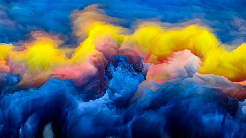 不可能的云不可能的星球系列艺术创意和设计作品的充满活力的色调和渐变图片