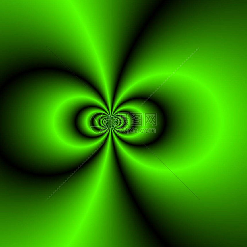 绿色变黑色梯度转化为气旋效应形成模图片