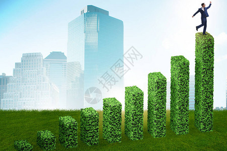 绿色生态理念中的商人图片