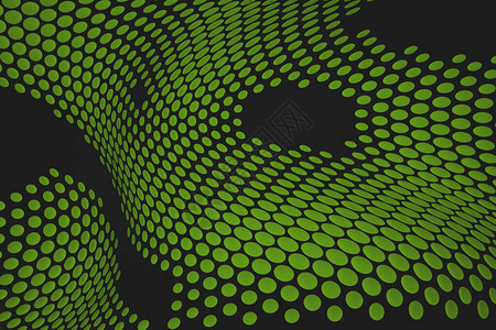 用于复制空间的绿色抽象圆形图片