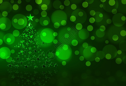 绿色圣诞树图片