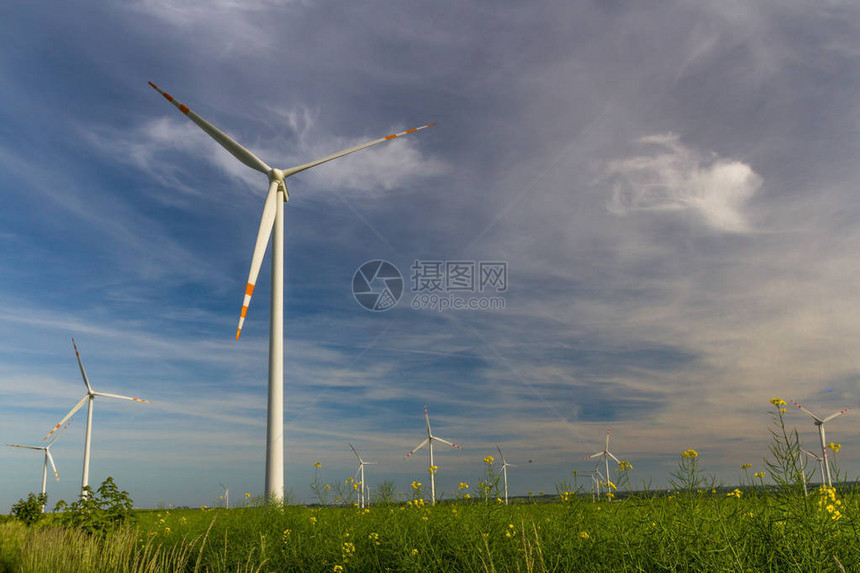 生态动力风电场可再生能源波兰风图片