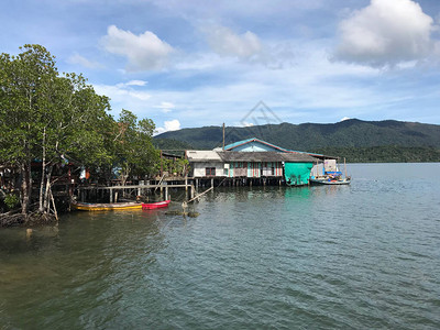 泰国高昌岛的渔村Koh图片