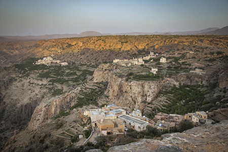 JabalAlAkhdar或阿曼绿山的景观图片