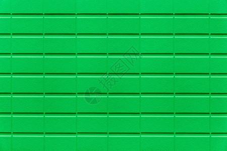 现代绿色石块墙砖板状和无缝背背景图片