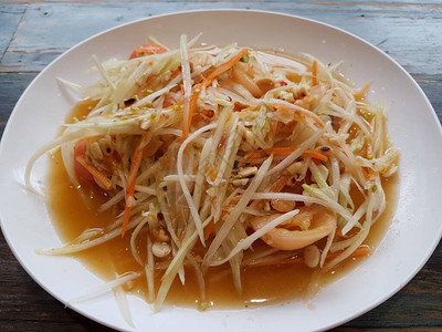 泰国绿色木薯沙拉GreenPapaya图片