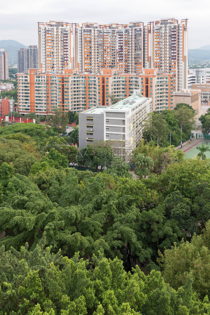 香港市高楼民宅建筑和图片