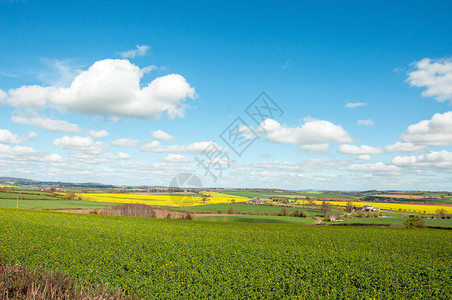 英国农村的春风景图片