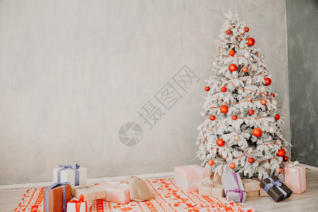 圣诞树屋内务新年节礼物冬季装饰图片